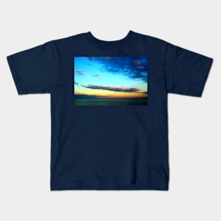 Elongated cloud in the sky Kids T-Shirt